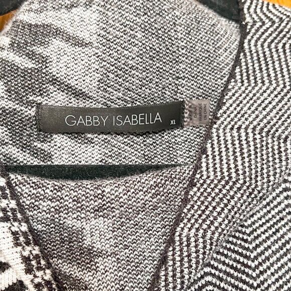 GABBY ISABELLA AMELIA HOUNDSTOOTH SWEATER, Size XL - Picture 5 of 7